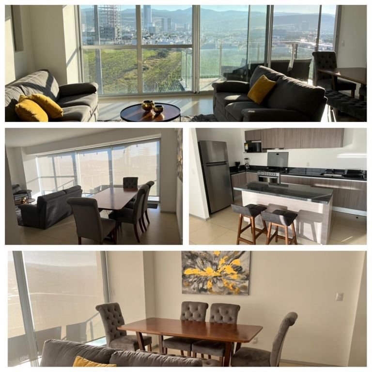 Departamento de lujo en Juriquilla con aires acondicionados y amenidades tipo club