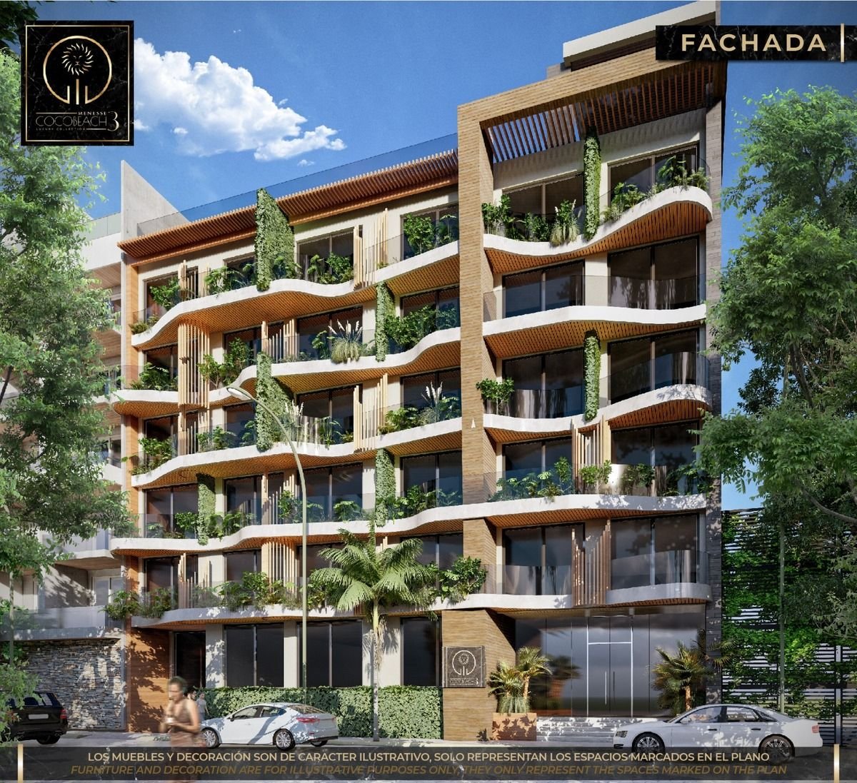 Departamentos en preventa, Cocobeach Menesse,Playa del Carmen — Playa del Carmen