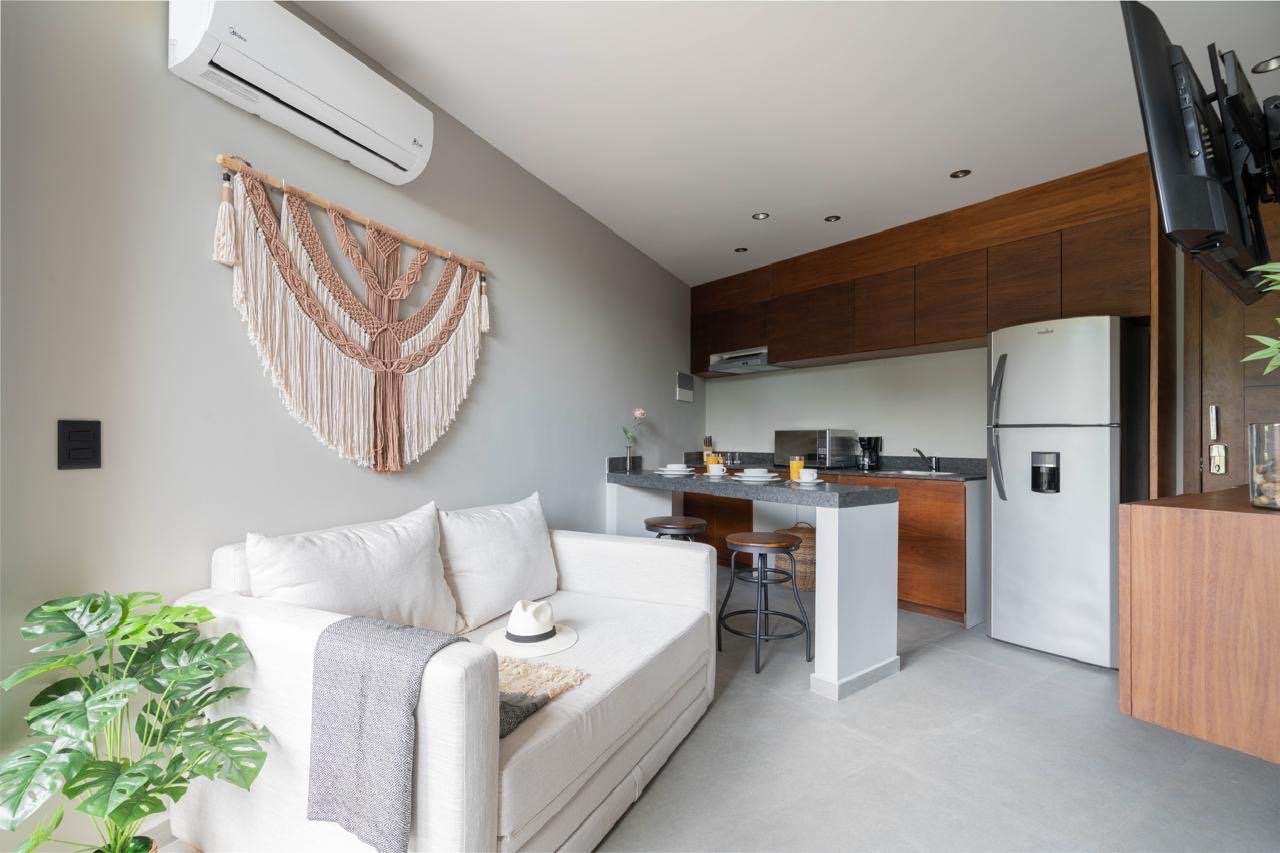 Precioso Departamento en venta en Aldea Zama Tulum 1 Recámaras 1