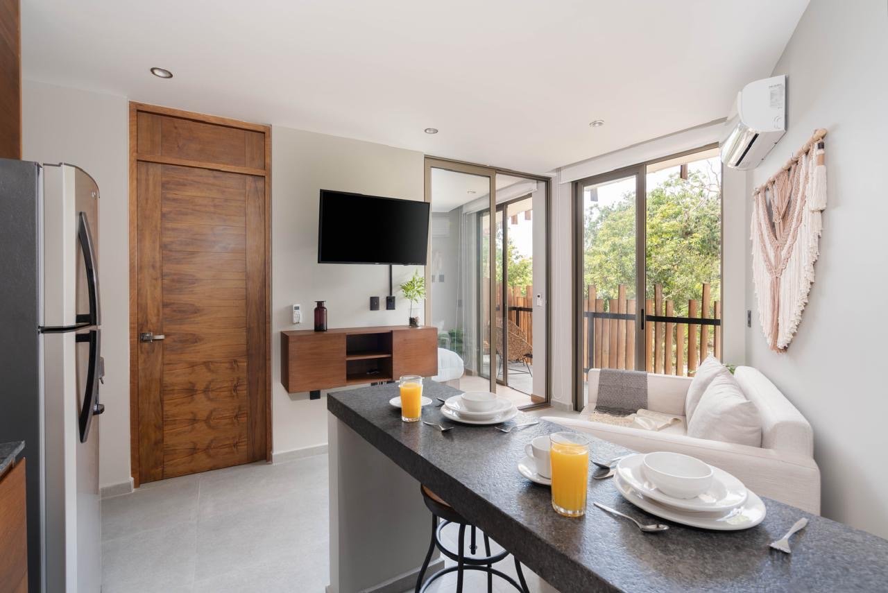 Precioso Departamento en venta en Aldea Zama Tulum 1 Recámaras 3