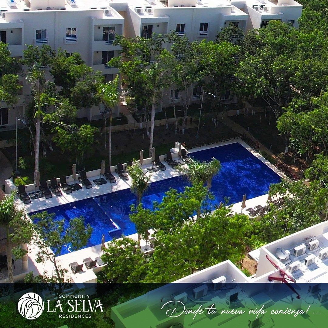 Departamento en venta en Community La Selva Residences, Playa del Carmen — Playa del Carmen